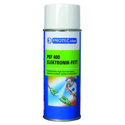 Protec.class Elektronikfett PEF 400 | Kontaktschutz nichtleitend | 400ml Spray | Korrosionsschutz für Batteriepole