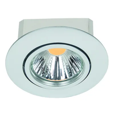 PROTEC.class Einbaustrahler PESLED-CM IP40 LED 8W | warmweiß | Aluminium | 38° Abstrahlwinkel | Ø88mm | Einbau 25mm