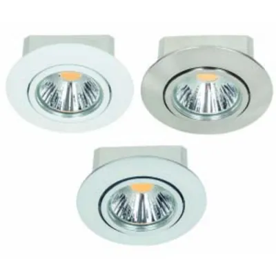 PROTEC.class Einbaustrahler PESLED-NG IP40 | LED 8W | 700 Lumen | 3000K warmweiß | schwenkbar | Ø68mm | dimmbar