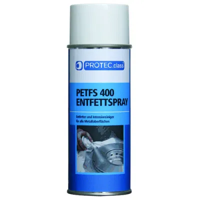 PROTEC Entfettspray PETFS 400 | 400ml | Intensive Reinigung | Rückstandsfreie Verdunstung | Für mechanische Teile