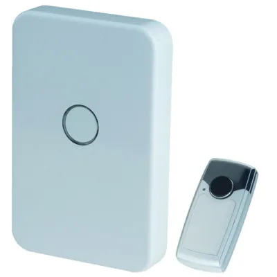 PROTEC.CLASS Funkgong PFG 2 | Elektronisch | 36 Melodien | 85dB | 4-stufige Lautstärke | 433MHz | Leuchtsignal