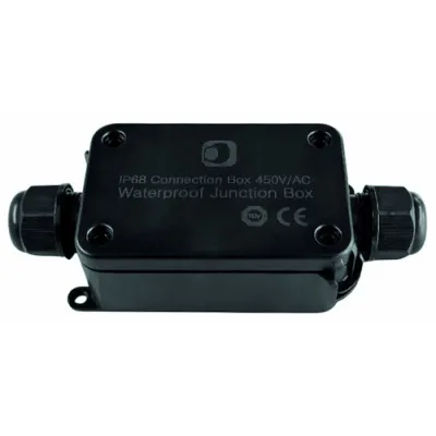 PROTEC.CLASS Abzweigdose PFRAB2 | Feuchtraum | IP68 | IK08 | 2x M16 | 450V 24A | PC-ABS | schwarz | Kabelverschraubung