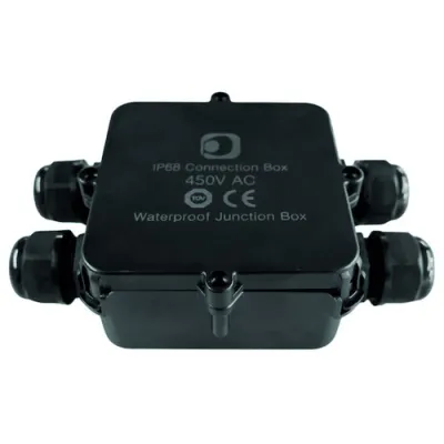 PROTEC.CLASS Abzweigdose PFRAB 4 AP-FR | IP68 | IK08 | 4x M20 | Aufputz-Feuchtraum | Kabelverschraubung | schwarz