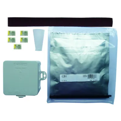 PROTEC.CLASS Gel-Abzweigkasten PFRGK 80x80x37 | Membranendurchführung | UV- & salzwasserfest | transparent