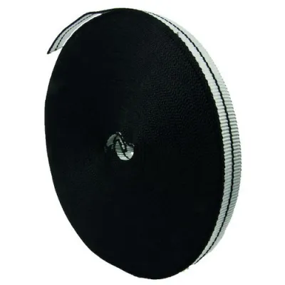 PROTEC.CLASS Gewebemontageband PGMB15S15 | Klebeband 15mm x 15m | Polypropylen | UV-beständig | schwarz | 160kg reißfest