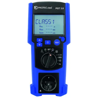 PROTEC.CLASS Gerätester PGT 3.0 | VDE 0701/0702 | Sicherheitsprüfgerät | DGUV V3 | Akku & Netzbetrieb