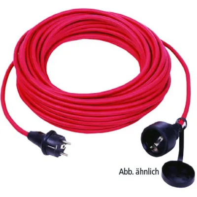 Protec.class Gummi-Verlängerung PGVL 315-25R | 25m H07RN-F 3G1,5 | IP44 | Schuko | Outdoor | ölbeständig | rot