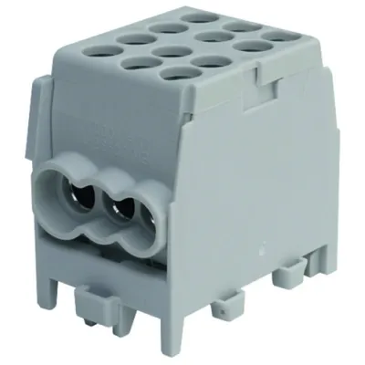 PROTEC.class PHLAK2524GR Hauptleitungsabzweigklemme 25/16mm² | 1-polig | Tragschiene 35mm | VDE | Polyamid