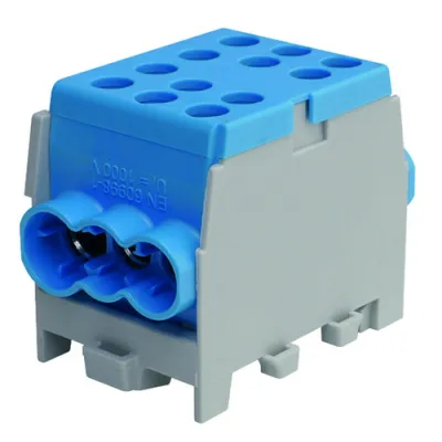 PROTEC.CLASS Hauptleitungsabzweigklemme PHLAK3524BL | 1-polig | 35/25mm² | Schraubklemme | Tragschiene | Kunststoff