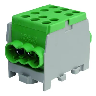 PROTEC.CLASS Hauptleitungsabzweigklemme PHLAK3524GN | 1-polig | 35/25mm² | Tragschiene 35mm | VDE | IP20 | grau