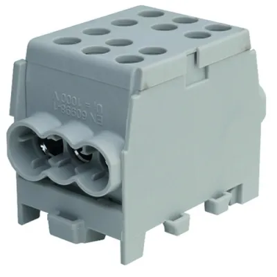 PROTEC.CLASS Hauptleitungs-Abzweigklemme PHLAK3524GR 35/25mm² | 1-polig | Tragschiene 35mm | VDE | Polyamid