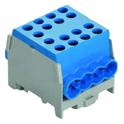 PROTEC.CLASS Hauptleitungs-Abzweigklemme PHLAK3526BL | DIN-Tragschiene | 1-polig | 35/25mm² | VDE | IP20 | blau