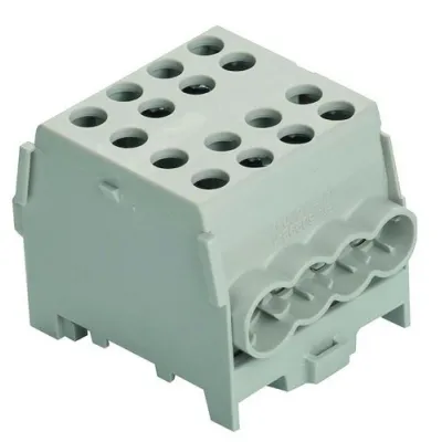 PROTEC.CLASS Hauptleitungsabzweigklemme PHLAK3526GR | 35/25mm² | 1-polig | DIN-Schiene | VDE zertifiziert | IP20 | grau