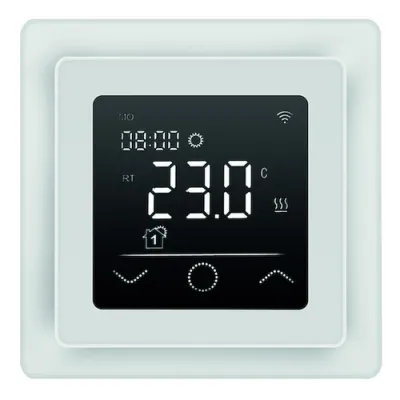 PROTEC.CLASS Fußbodentemperaturregler PHMTDW | WLAN Thermostat | Smart Home | Tuya App | 16A | Wochenprogramm | Weiß