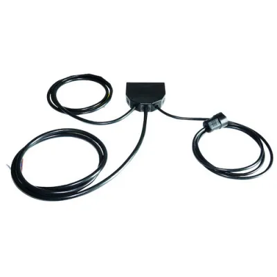 PROTEC.CLASS Küchenanschlussbox PKAB 2 | Energie-Verteilbox | 2,0m Kabelset | 5-fach | IP54 | schwarz | 117x129x34mm