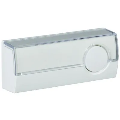 Protec.class Klingelplatte PKPB2 | beleuchtet | AP-Montage | wetterfest IP44 | Kunststoff | 50V/1A | weiß