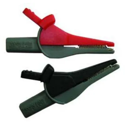 PROTEC.class Krokoklemmen PKROKOK 05102948 | Zubehör für PLSS Messgeräte | Leitungsquerschnitt 1mm² | Rot & Schwarz