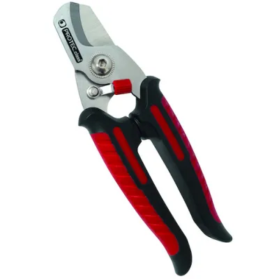 PROTEC.CLASS Kabelschere PKS165 Universal | Edelstahlklingen 4 mm | 165 mm | ergonomisch | rutschfest | schwarz-orange