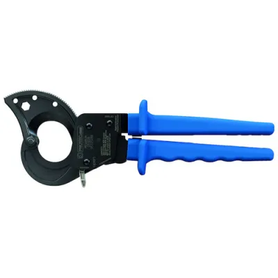 PROTEC.CLASS Ratschen-Kabelschere PKSMR34 | Kabelschneider Cu/Al | Einhandbedienung | Ø 34mm | 261mm Länge