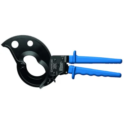 PROTEC.CLASS Kabelschere PKSMR62F | Ratschen-Kabelschere 62 mm | für CU/AL mehr- & feindrähtig | Einhandbedienung