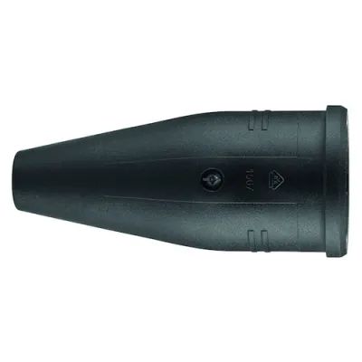 PROTEC.CLASS Gummikupplung PKUPP16A | Kupplung IP20 | 3-polig | Gummi TPE | 16A | 6-12mm | schwarz