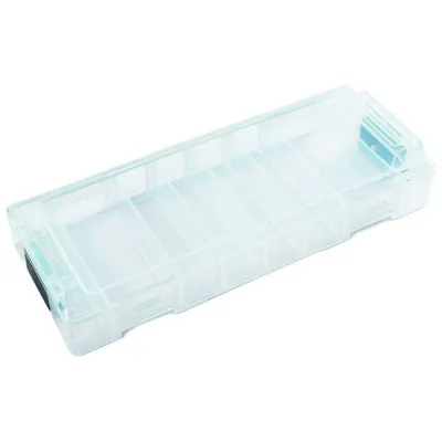 PROTEC.CLASS Aufbewahrungsbox PLBOXXM5 | L-BOXX Micro | Sortimentbox transparent | stapelbar | 8 Fächer | bruchsicher