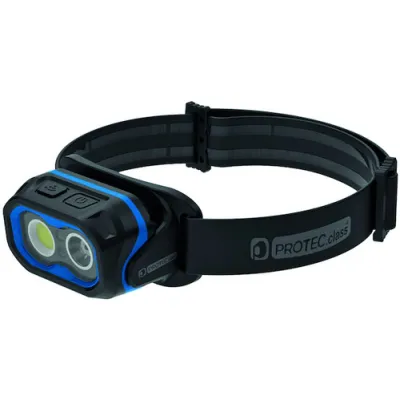 PROTEC.CLASS LED-Kopfleuchte PLEDKLD | 800 Lumen | Sensorsteuerung | USB-C | dimmbar | neigbar | 8h Laufzeit | Akku