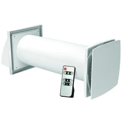 PROTEC.class Lüfter PLWRGM2 | Wärmerückgewinnung Mini | EC-Motor | 106 mm Ø | Fernbedienung | leise | energieeffizient