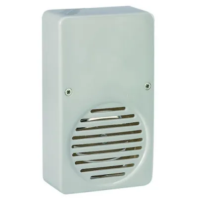 PROTEC.CLASS AP-Trafo-Läutewerk PLWTAP 8 | Türklingel mit Trafo 230/8V | 1A | 83 dB | IP20 | Weiß