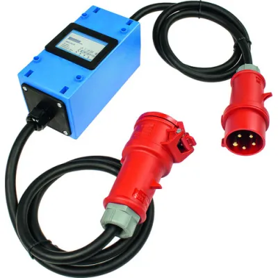 PROTEC.CLASS Stromzähler PMID 400V/16A | 3-phasig | MID-konform | CEE-Stecker & Kupplung | geeicht | 11 kW