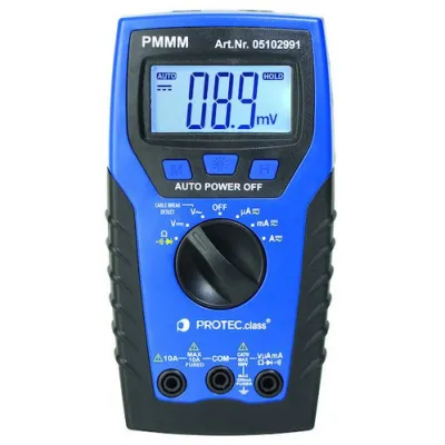 PROTEC.CLASS Digital Multimeter PMMM MAX | True RMS | Hochleistungsmultimeter | kontaktlose Prüfung | schwarz