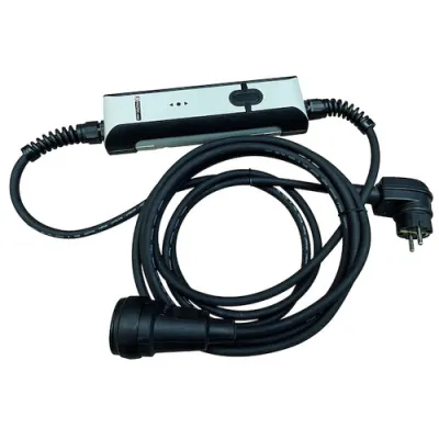 PROTEC.CLASS Personenschutzschalter PPRCDS PRO MZ | 3-polig | 30mA | mobil | DGUV-konform | selbstüberwachend | Schwarz