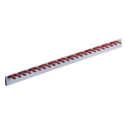 PROTEC.CLASS Phasenschiene Gabel PPS1000157GO | 1-polig | offen | 1000mm | gewinkelt | 63A/100A | Kunststoff | IP20