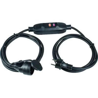 PROTEC.CLASS Personenschutzschalter PPVL 315-30 | 30mA FI-Schutz | 3500W | 2x1,5m H07RN-F 3G1,5 | Funktionsanzeige