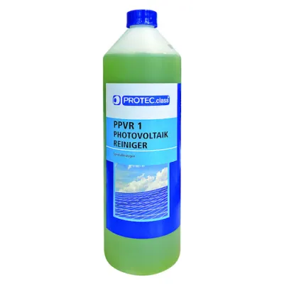 PROTEC.CLASS Photovoltaik Reiniger PPVR1 | 1L Flasche | biologisch abbaubar | säurefrei | für Solar- & Glasflächen