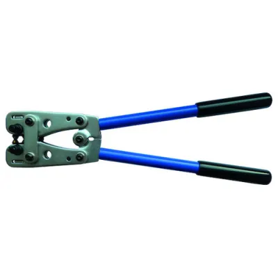 PROTEC.CLASS Presszange PPZPKS 6-50 | Kabelschuh-Crimpzange | 6-50 mm² | Sechskant-Pressform | drehbarer Einsatz