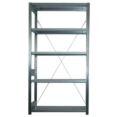 PROTEC Regal Grundfeld PRGF 292731 | Metallregal 2000x1058x324 mm | 100 kg Fachlast | verzinkt | höhenverstellbar