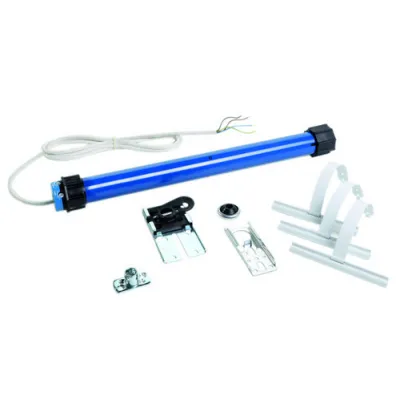 PROTEC.CLASS Rollladenantrieb PRLAM 1016 mechanisch | 230V | 10Nm | 20kg | 50er-Welle | 60mm Adapter | IP44 | grau