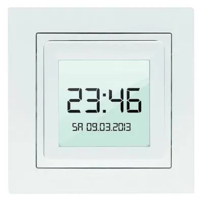 Protec.class Touch-Zeitschaltuhr PRLATZSU | Rollladensteuerung | Touchscreen | Astro-Funktion | Weiß