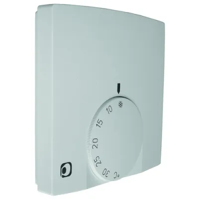 PROTEC.CLASS Raumtemperaturregler PRTR 200 | PROFLAT | superflach 13,9 mm | Wandmontage | 5–30 °C | Grau