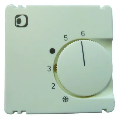 PROTEC.CLASS Abdeckungsset PRTRASM 05104008 | Zentralplatte 50x50 mm | matt | für Raumtemperaturregler UP | Kunststoff