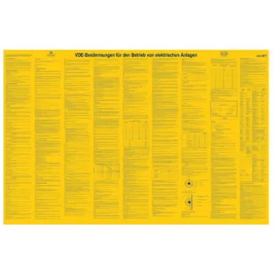 PROTEC.CLASS Sicherheitsaushang VDE PSAHVDE 052574 | DIN VDE 0105 | Kunststoff | 1000 x 660 mm