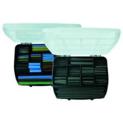 Protec.class Schrumpfschlauch Set PSB 416S | 416 Teile | flexibel, flammgeschützt, schwarz | Kabelschutz, Isolation