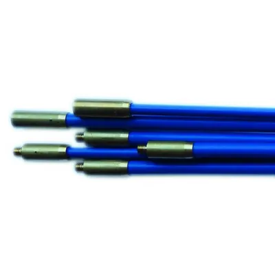 Protec.class Schubstangen-Set PSCH 248517 | Glasfaserverstärkt | 6-tlg. | Verlängerbar | Kabel Einziehen | Kunststoff