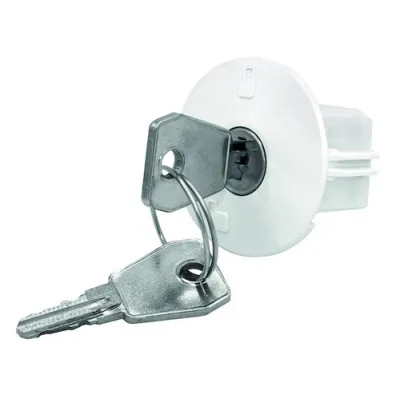 PROTEC.CLASS Steckdosenschloss PSDSW | Schutzkontakt-Steckdosen Sicherung | Stromdiebstahlschutz | 3 Stück | Weiß