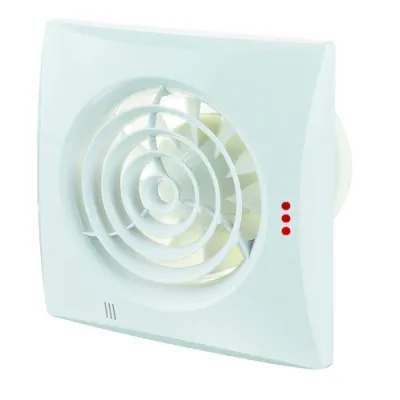 PROTEC.class Badlüfter PSQLKT1100 | 100 mm | Nachlaufrelais & Anlaufverzögerung | leise | Wand- & Deckenmontage | weiß