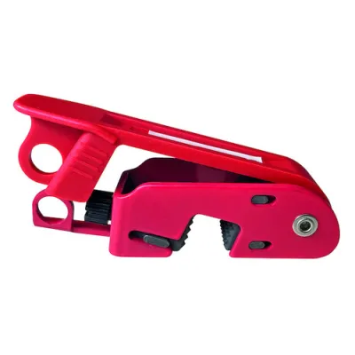 PROTEC.CLASS Sicherheitsverriegelung PSVSS SS | Verriegelung für Leistungsschalter | Hebel 5-12mm | rot