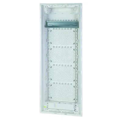 PROTEC.CLASS Kommunikationsverteiler PUPHWV 70-5K | Unterputz/Hohlwand | 5-reihig | 12-fach Patchfeld | weiß