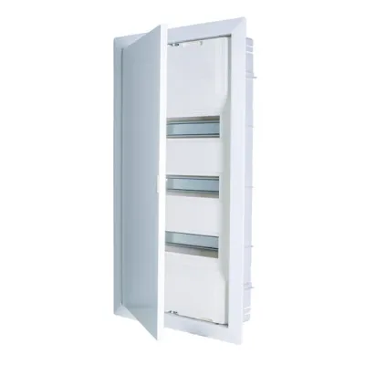 PROTEC | UP-Verteiler PUV 42-3N | 3-reihig 42 TE | Unterputz | Metalltür | 63A | 400V | IP30 | plombierbar