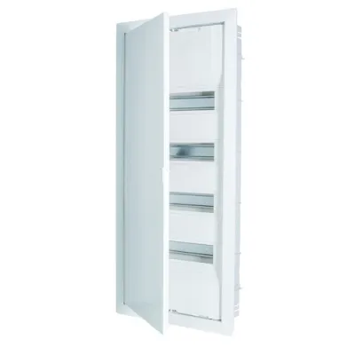 PROTEC.CLASS Hohlwand-Verteiler PUVH 56-4N | 4-reihig 56 TE | Metalltür | 63A | IP30 | anreihbar | halogenfrei